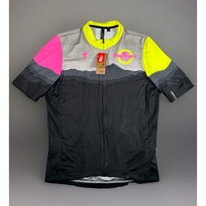 NWT‎ Specialized Cycling Jersey Men M Full Zip Short Sleeve UPF30 Reflective $85